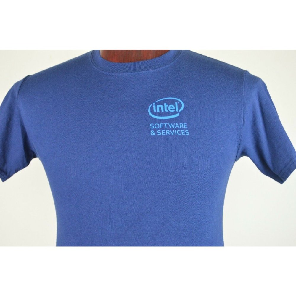 Intel Software Blue Code Benders Develop T Shirt S - image 2